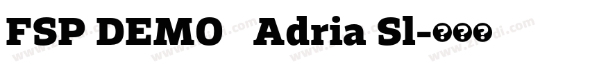 FSP DEMO   Adria Sl字体转换